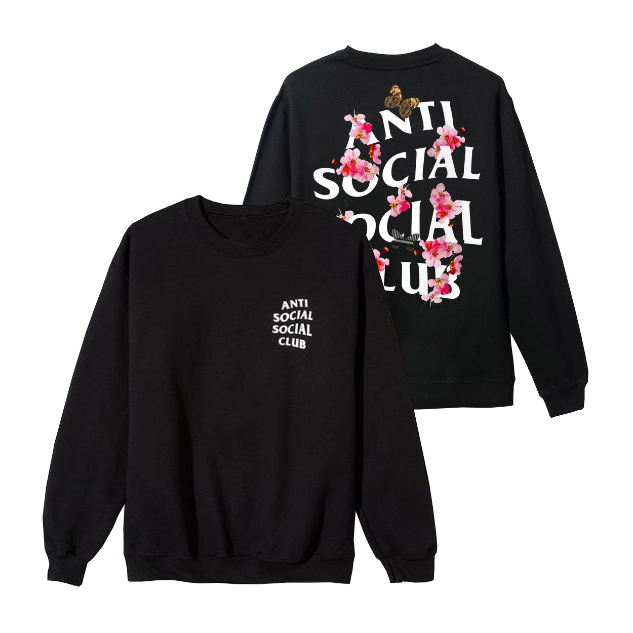 Anti Social Social Club Kkoch Black Crewneck - Novelship